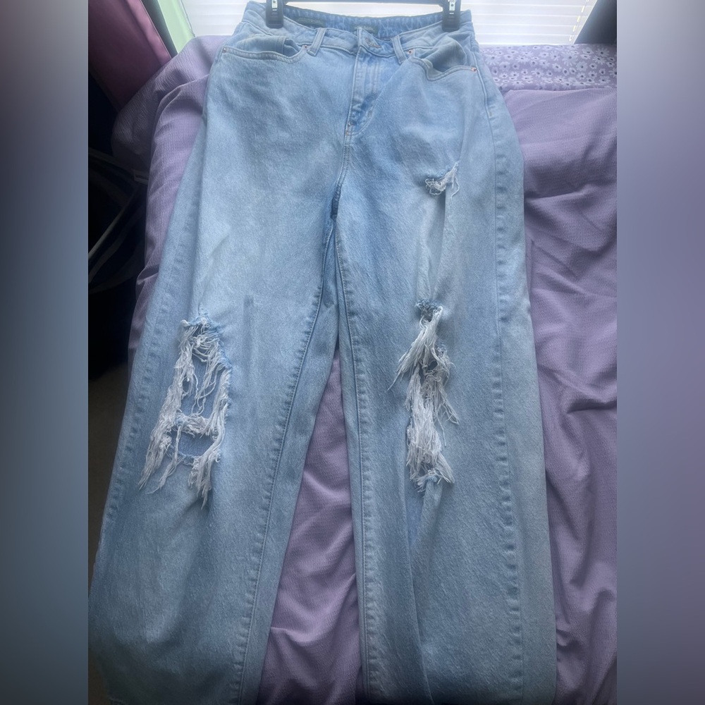 Ripped Light Blue Jeans